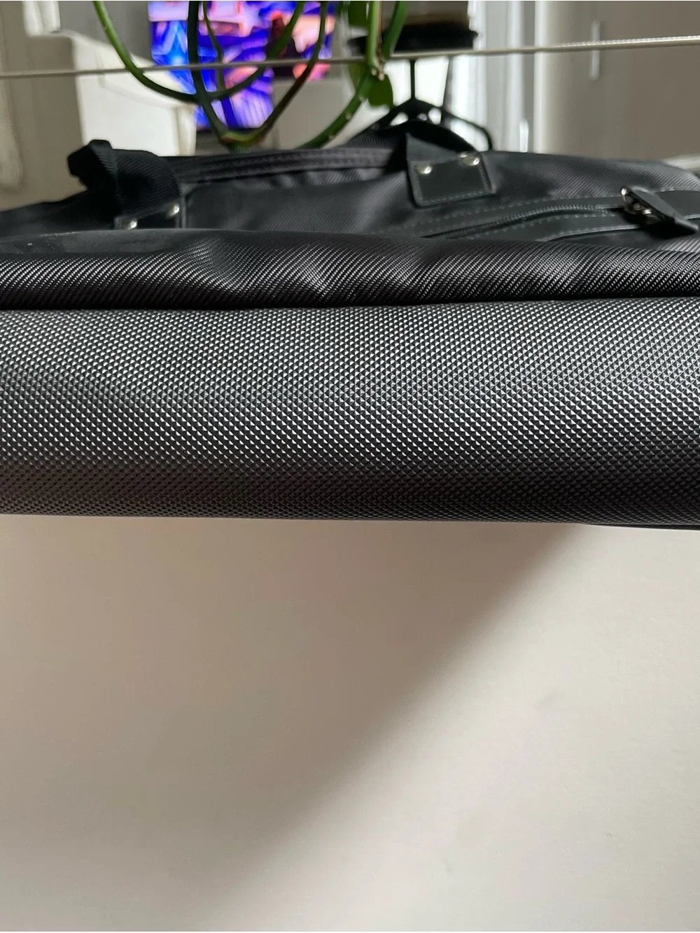 LG Black Laptop Briefcase Bag with Front Zip Pocket